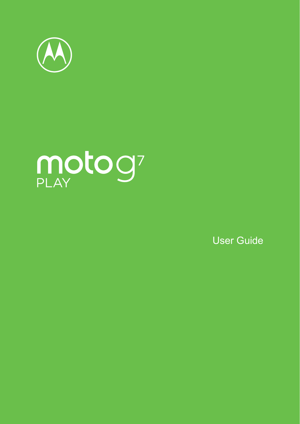 motorola moto g7 user guide
